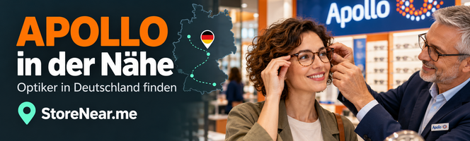 Apollo-Optik Filialen in Deutschland – Apollo-Optik in der Nähe finden