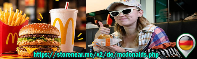 McDonald's Filialen in Deutschland – McDonald's in der Nähe finden