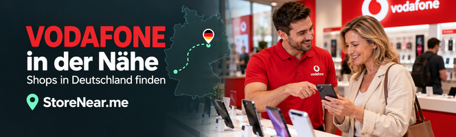 Vodafone Filialen in Deutschland – Vodafone in der Nähe finden